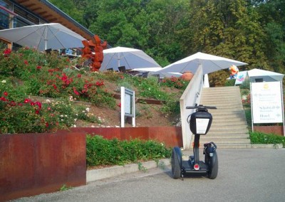 SEGWAY vor dem Achalmrestaurant